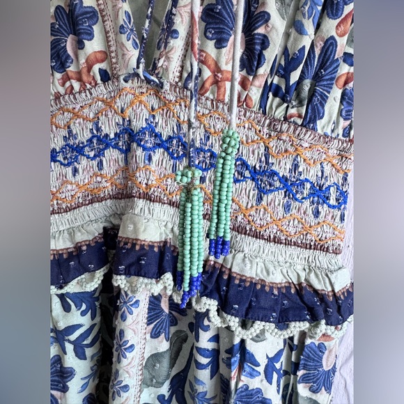 New FARM Rio Ocean Tapestry Maxi Dress Sz: Small $325 - Picture 7 of 10